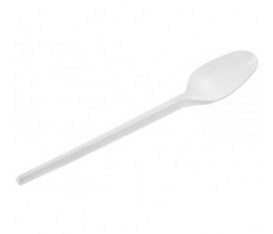 Cucharas plastico reutilizable paq.100und